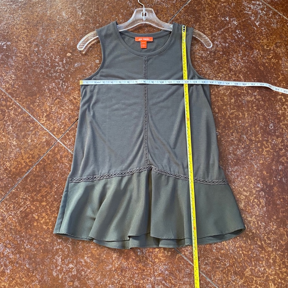 Joe Fresh Sleeveless Ruffle Hem Tunic Top - Picture 8 of 10
